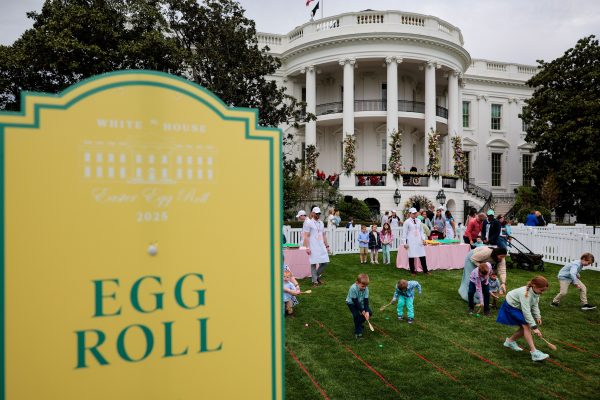 Trumps welcome thousands to the White House for the annual Easter egg roll