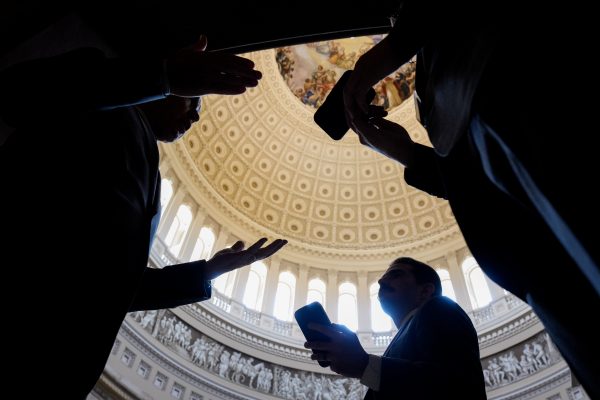 When does a conservative lawmaker become moderate? After they disagree with Trump